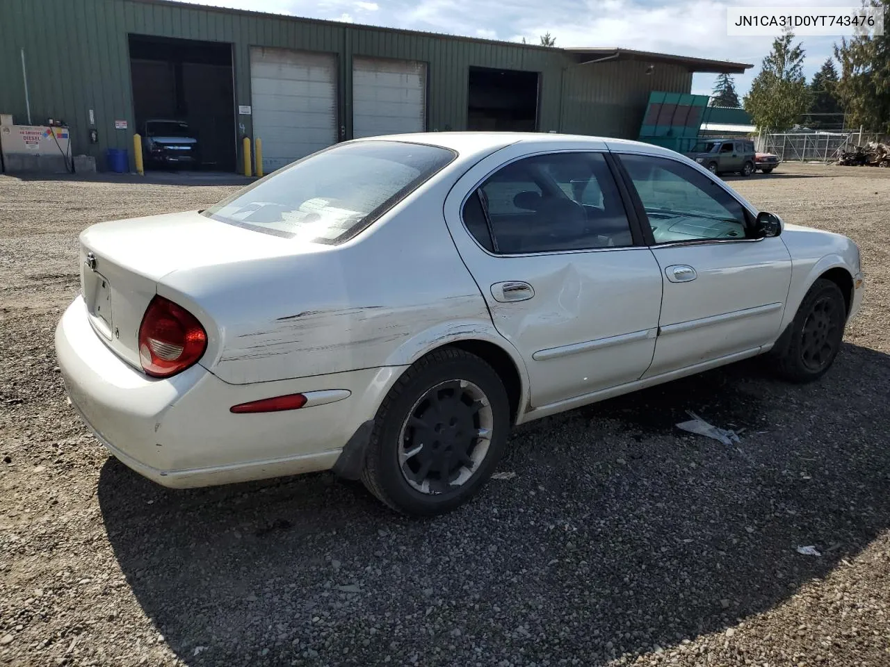 2000 Nissan Maxima Gle VIN: JN1CA31D0YT743476 Lot: 70160544