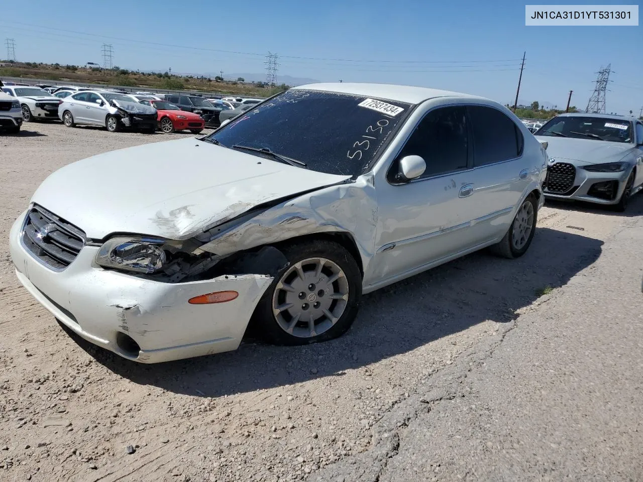 2000 Nissan Maxima Gle VIN: JN1CA31D1YT531301 Lot: 72937434