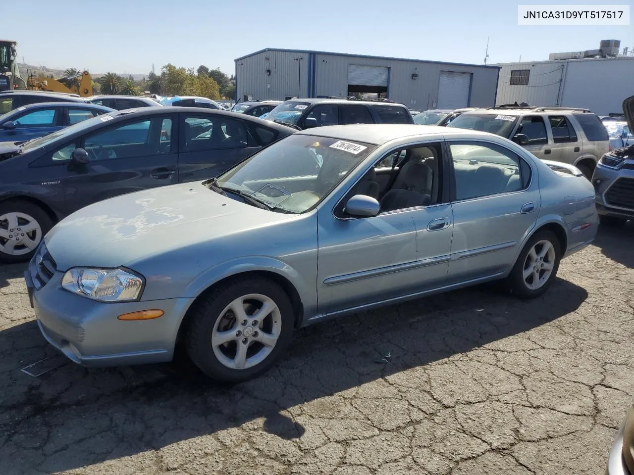 2000 Nissan Maxima Gle VIN: JN1CA31D9YT517517 Lot: 73670014