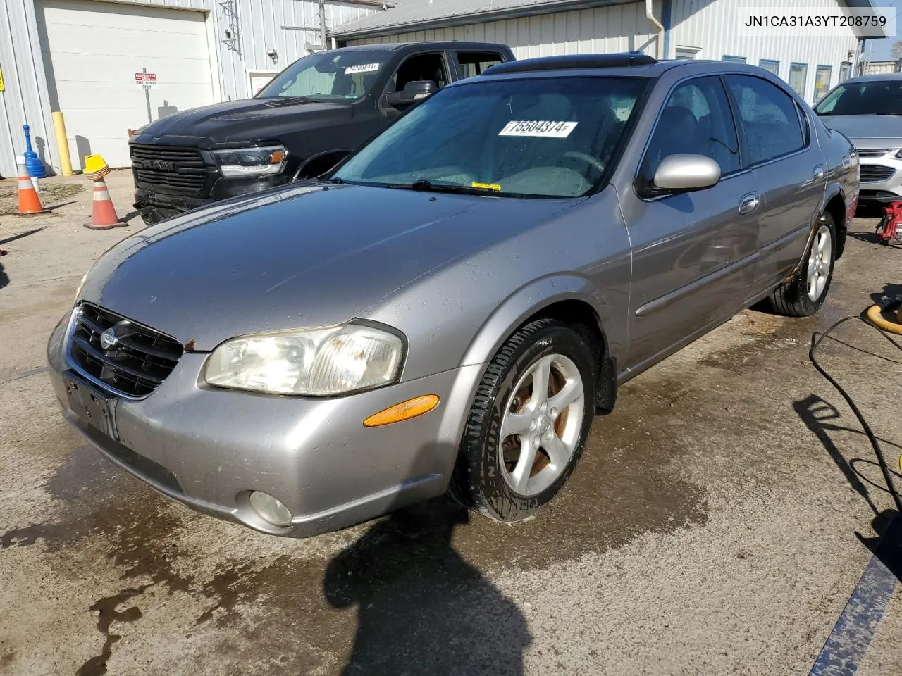 2000 Nissan Maxima Gle VIN: JN1CA31A3YT208759 Lot: 75504374