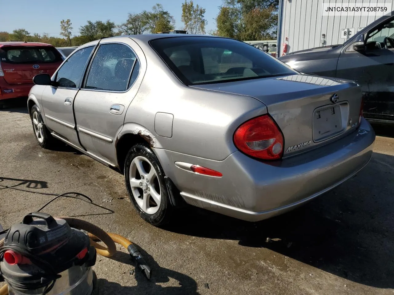 2000 Nissan Maxima Gle VIN: JN1CA31A3YT208759 Lot: 75504374