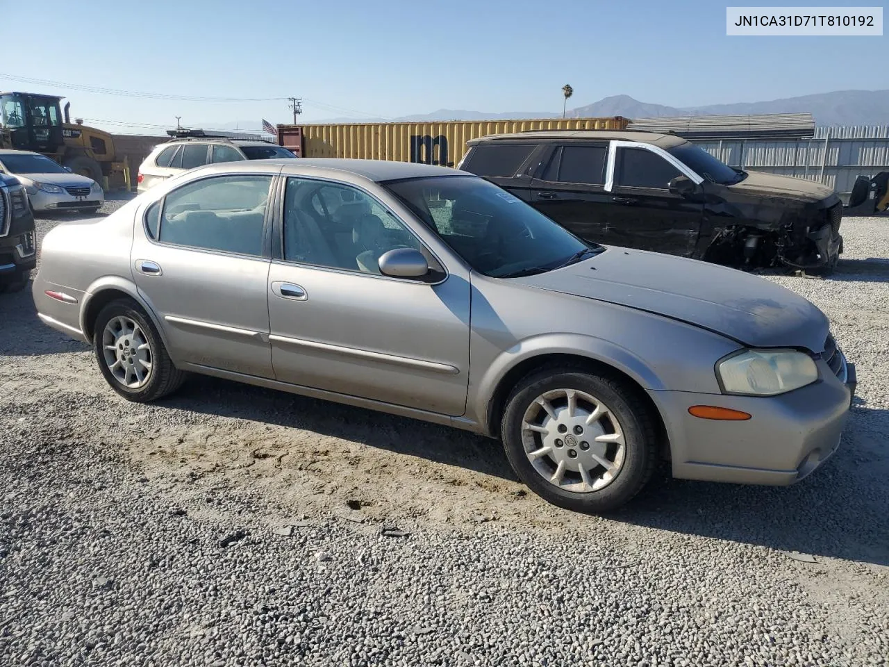 2001 Nissan Maxima Gxe VIN: JN1CA31D71T810192 Lot: 69656994