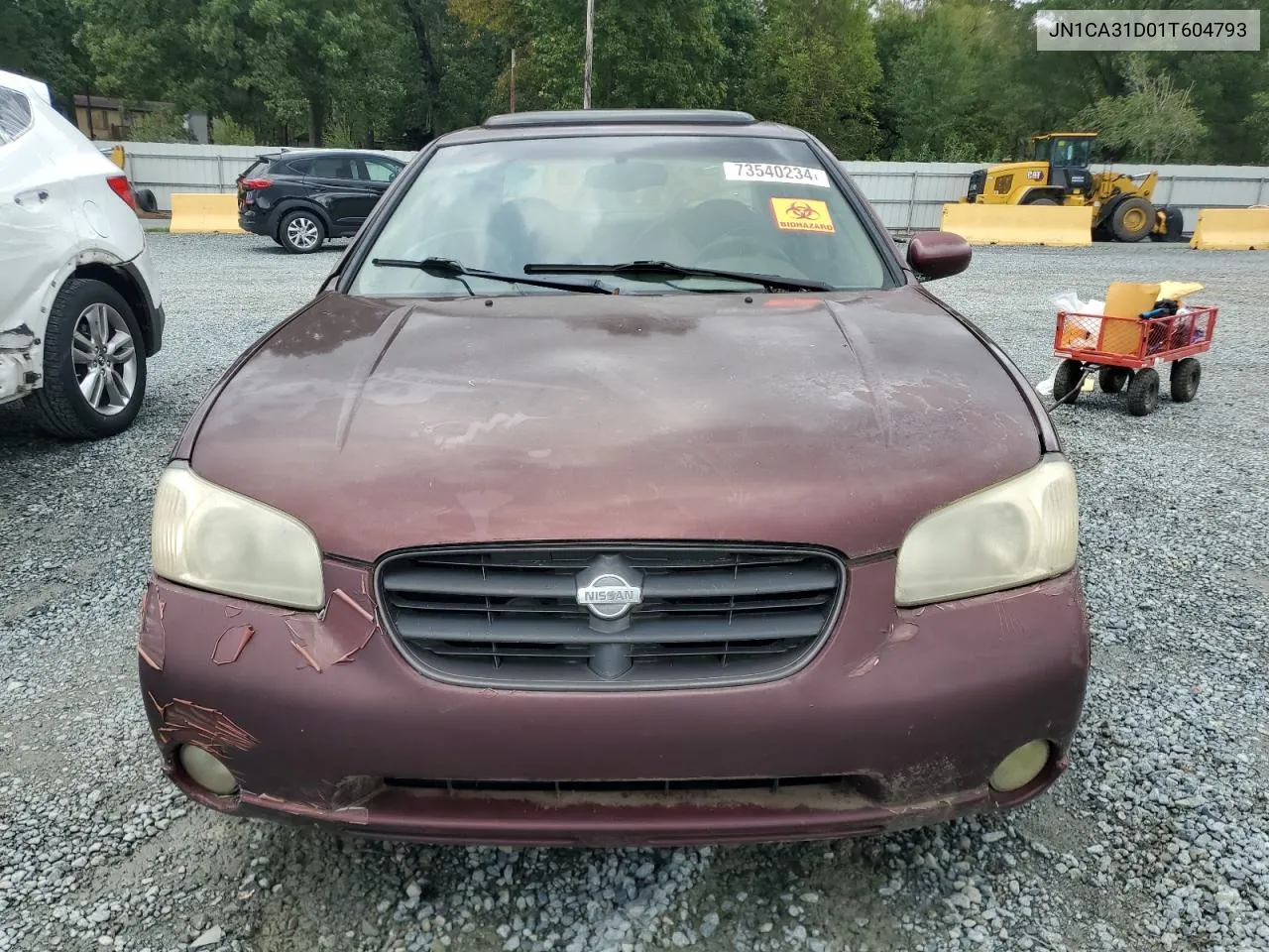 2001 Nissan Maxima Gxe VIN: JN1CA31D01T604793 Lot: 73540234