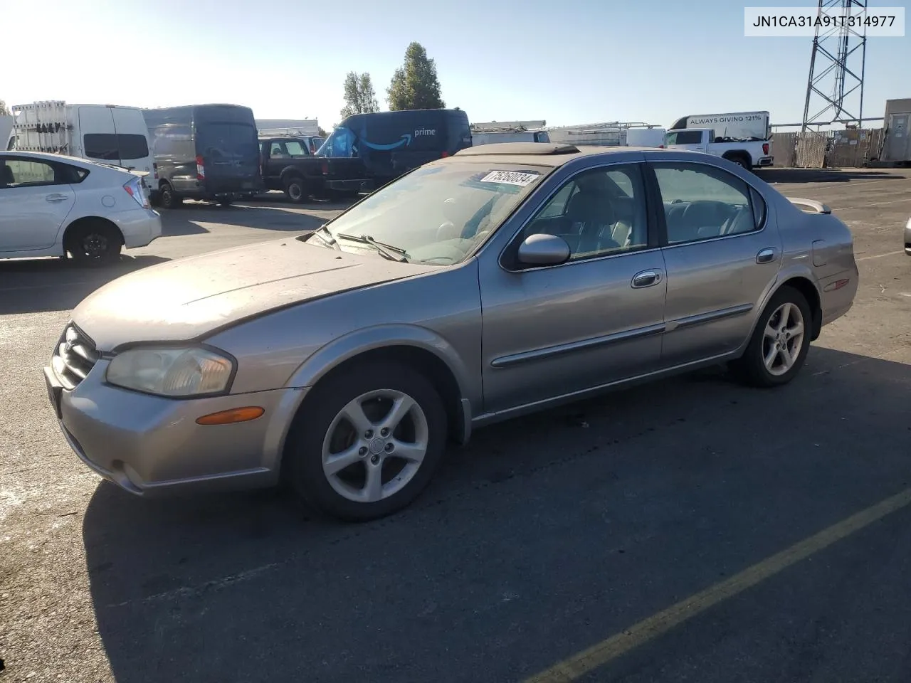 2001 Nissan Maxima Gxe VIN: JN1CA31A91T314977 Lot: 75260034