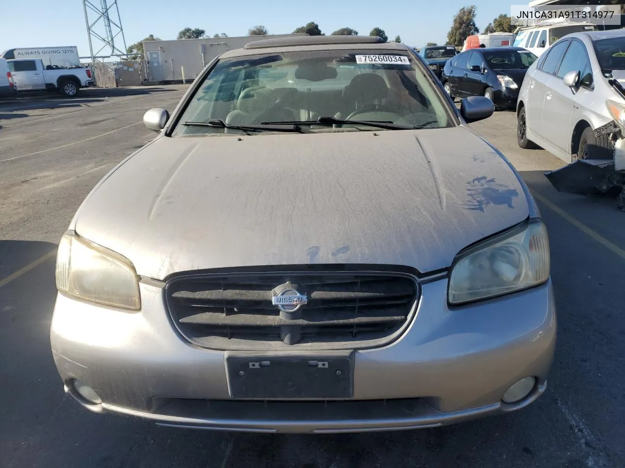 2001 Nissan Maxima Gxe VIN: JN1CA31A91T314977 Lot: 75260034