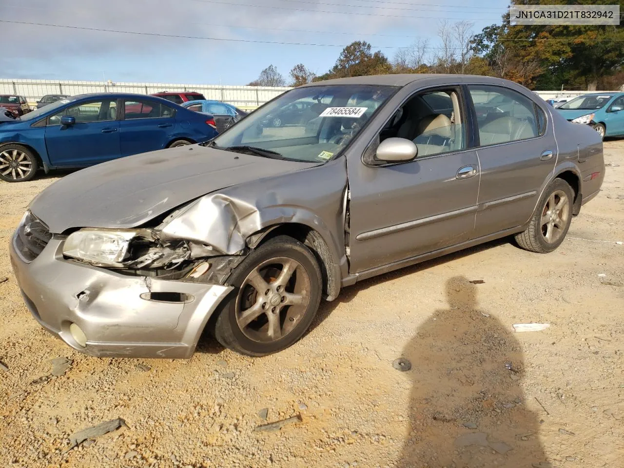 2001 Nissan Maxima Gxe VIN: JN1CA31D21T832942 Lot: 78465584