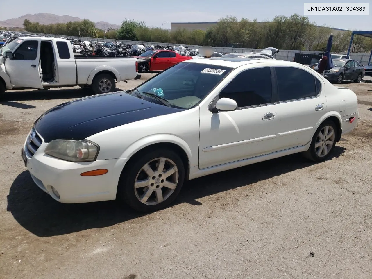 2002 Nissan Maxima Gle VIN: JN1DA31A02T304389 Lot: 64207584