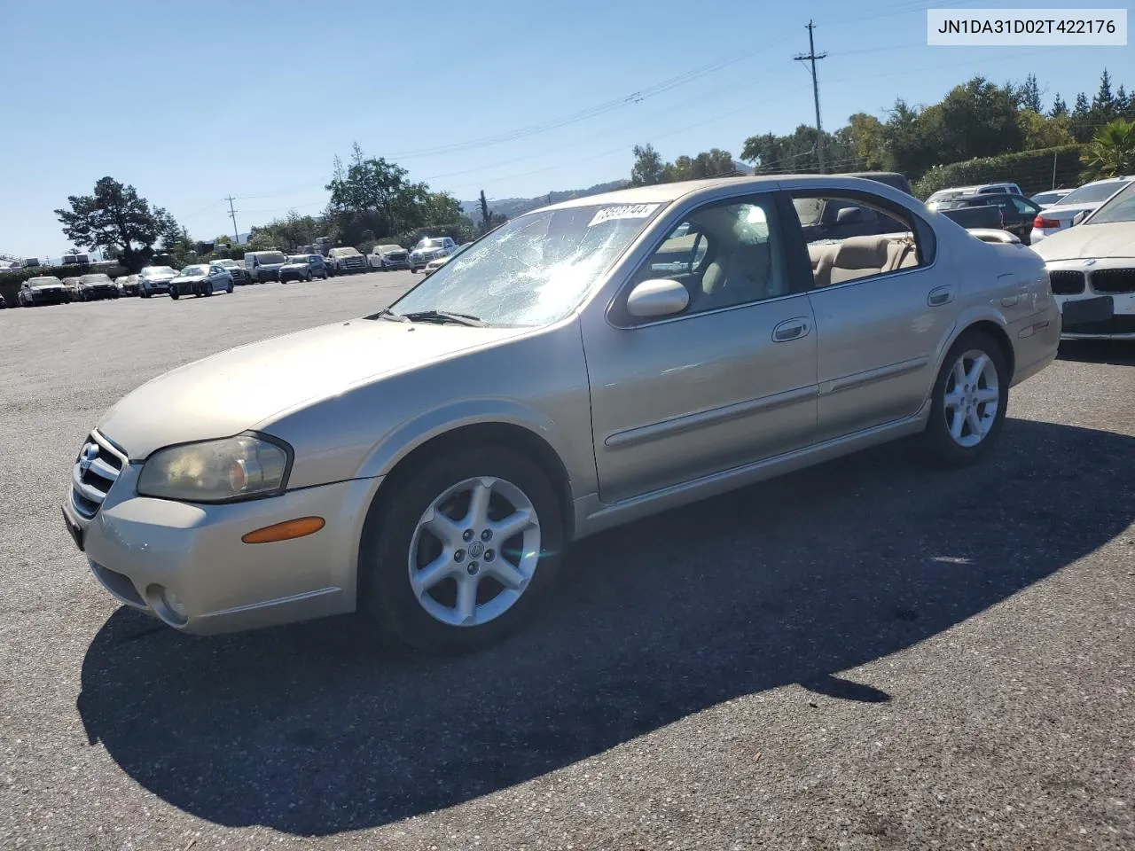 2002 Nissan Maxima Gle VIN: JN1DA31D02T422176 Lot: 73593744