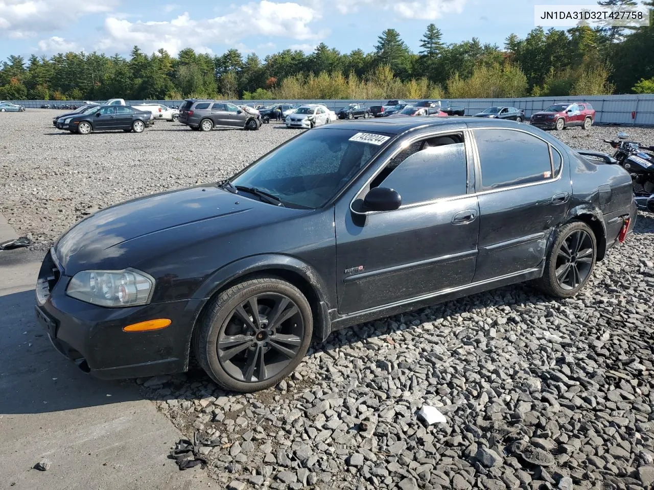 2002 Nissan Maxima Gle VIN: JN1DA31D32T427758 Lot: 74320244