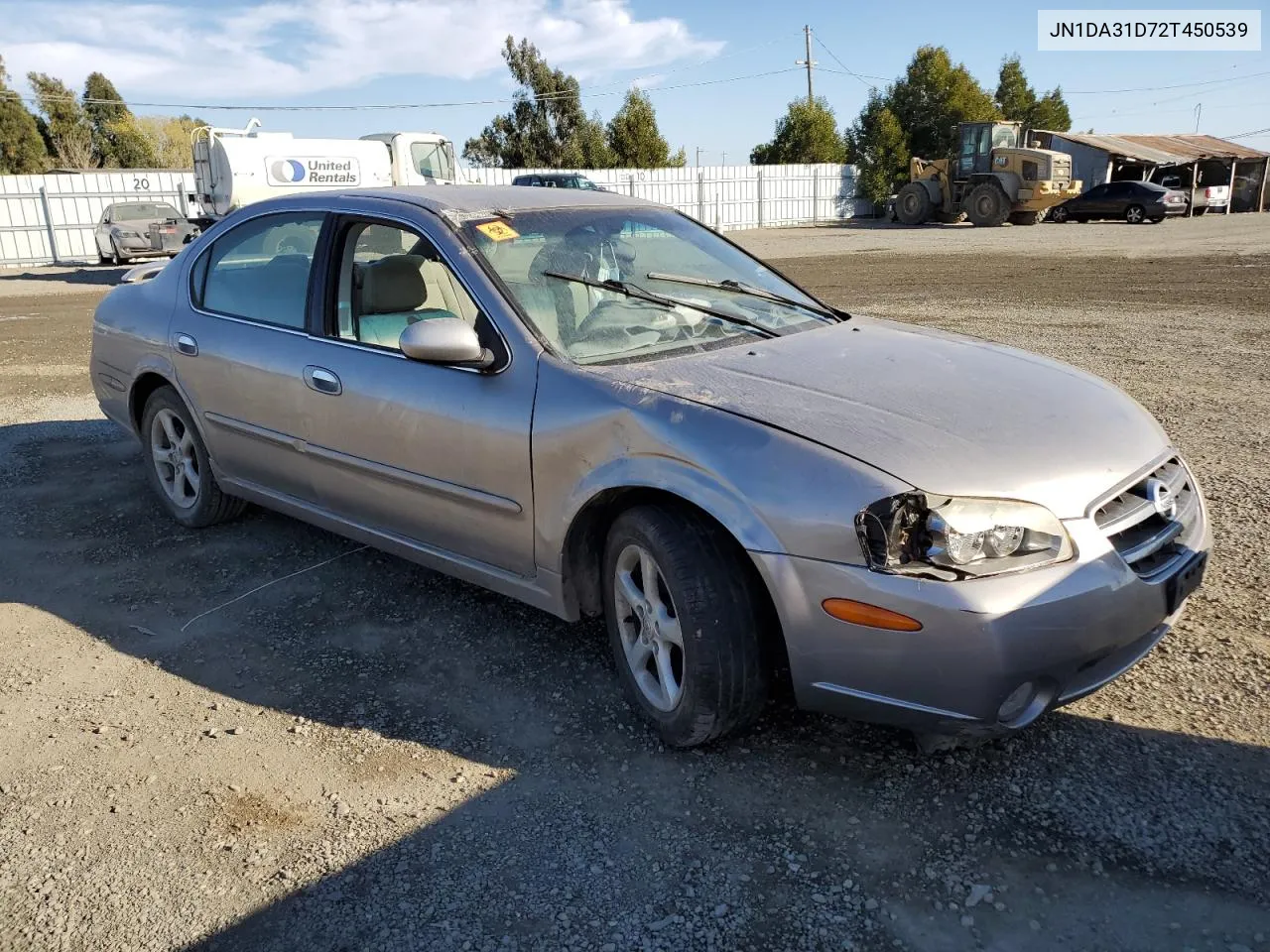 2002 Nissan Maxima Gle VIN: JN1DA31D72T450539 Lot: 74813704