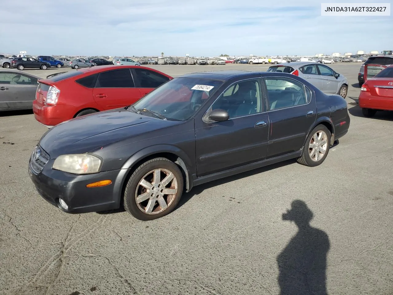 2002 Nissan Maxima Gle VIN: JN1DA31A62T322427 Lot: 75364214