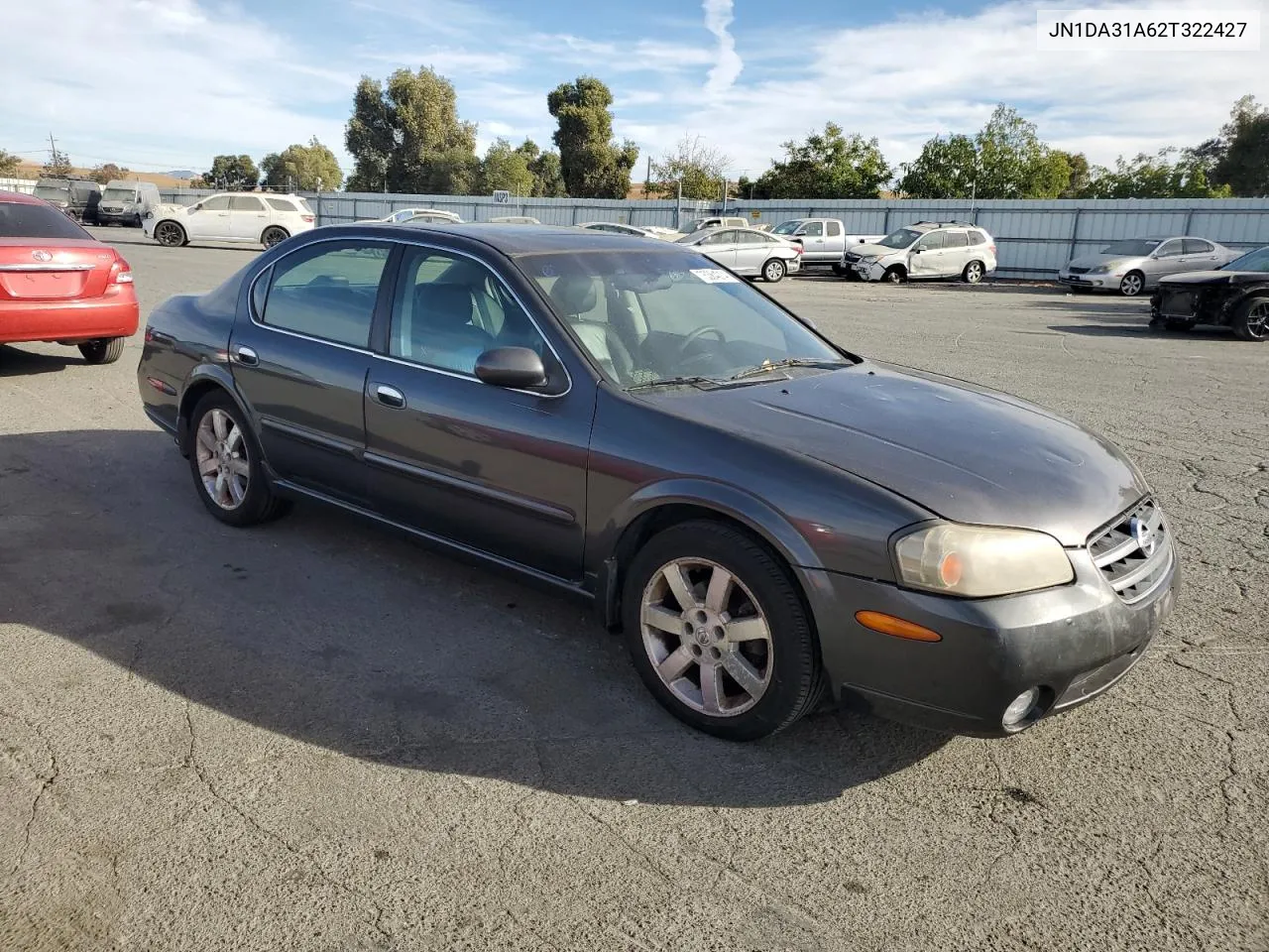 2002 Nissan Maxima Gle VIN: JN1DA31A62T322427 Lot: 75364214