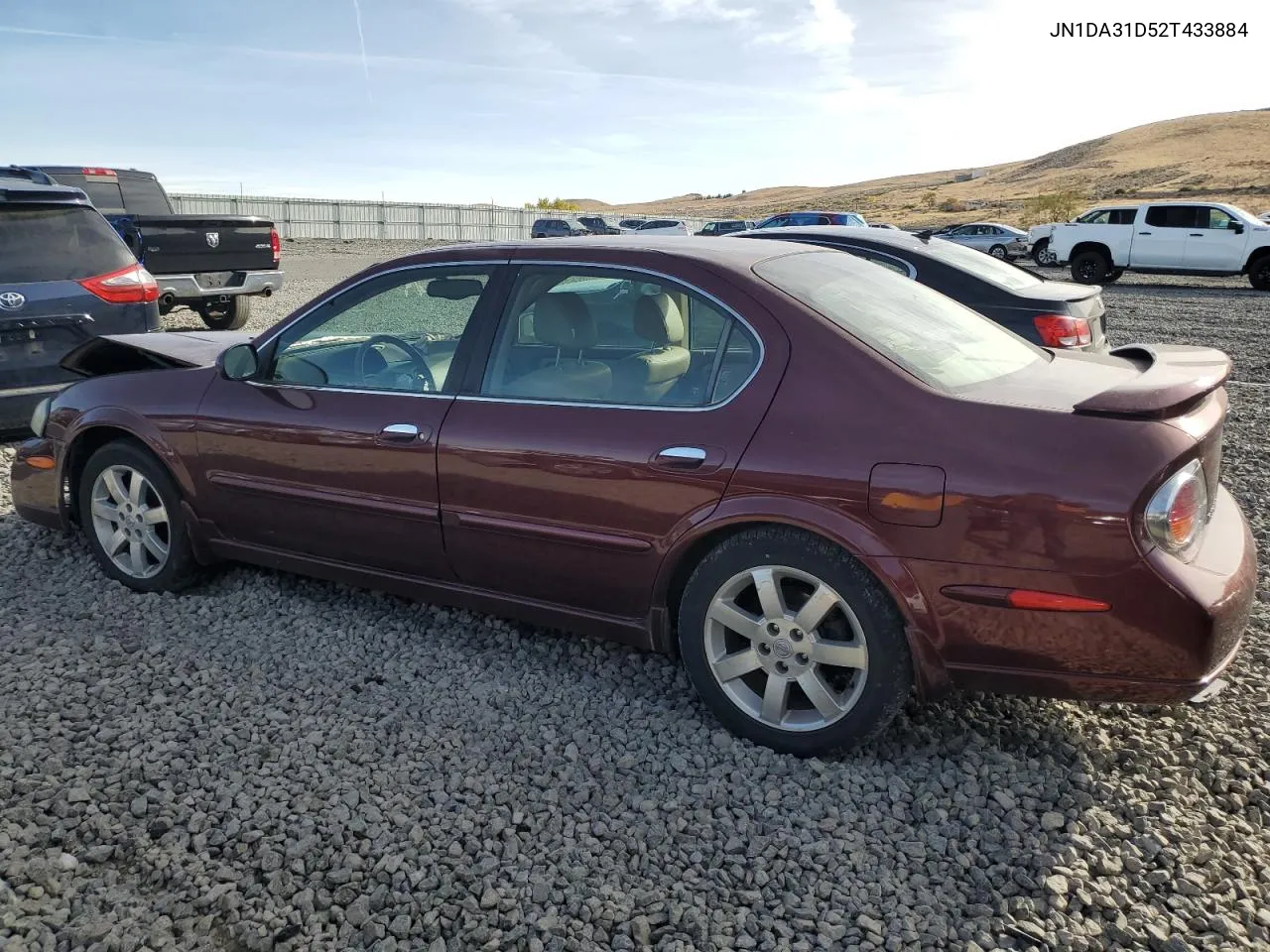 2002 Nissan Maxima Gle VIN: JN1DA31D52T433884 Lot: 79312484