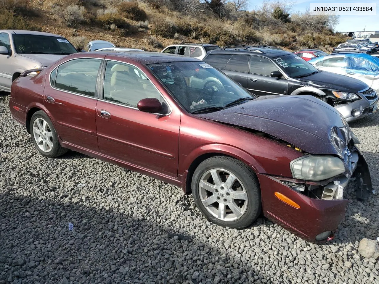 2002 Nissan Maxima Gle VIN: JN1DA31D52T433884 Lot: 79312484