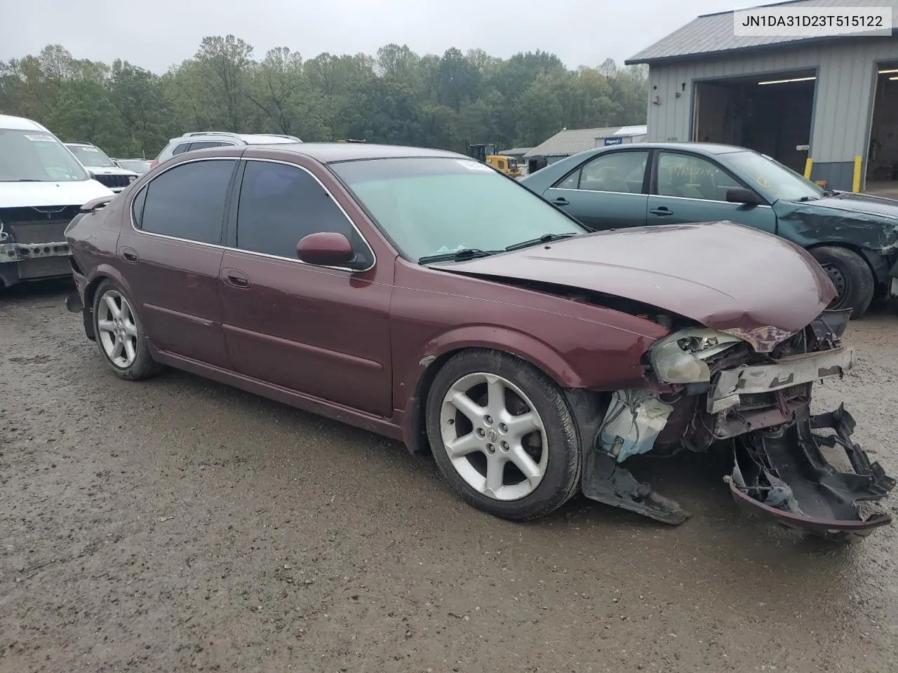 2003 Nissan Maxima Gle VIN: JN1DA31D23T515122 Lot: 74254784