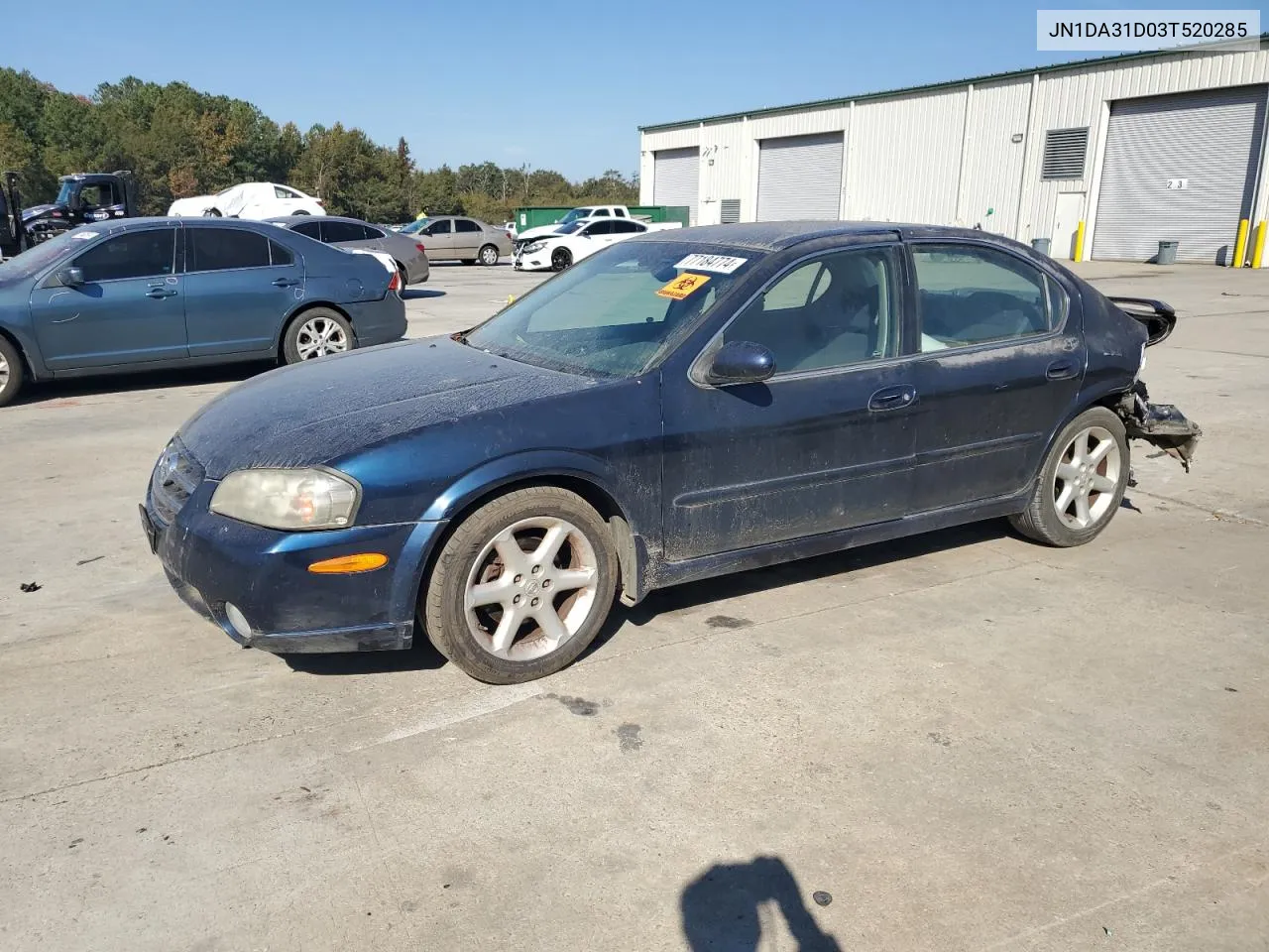 2003 Nissan Maxima Gle VIN: JN1DA31D03T520285 Lot: 77184774