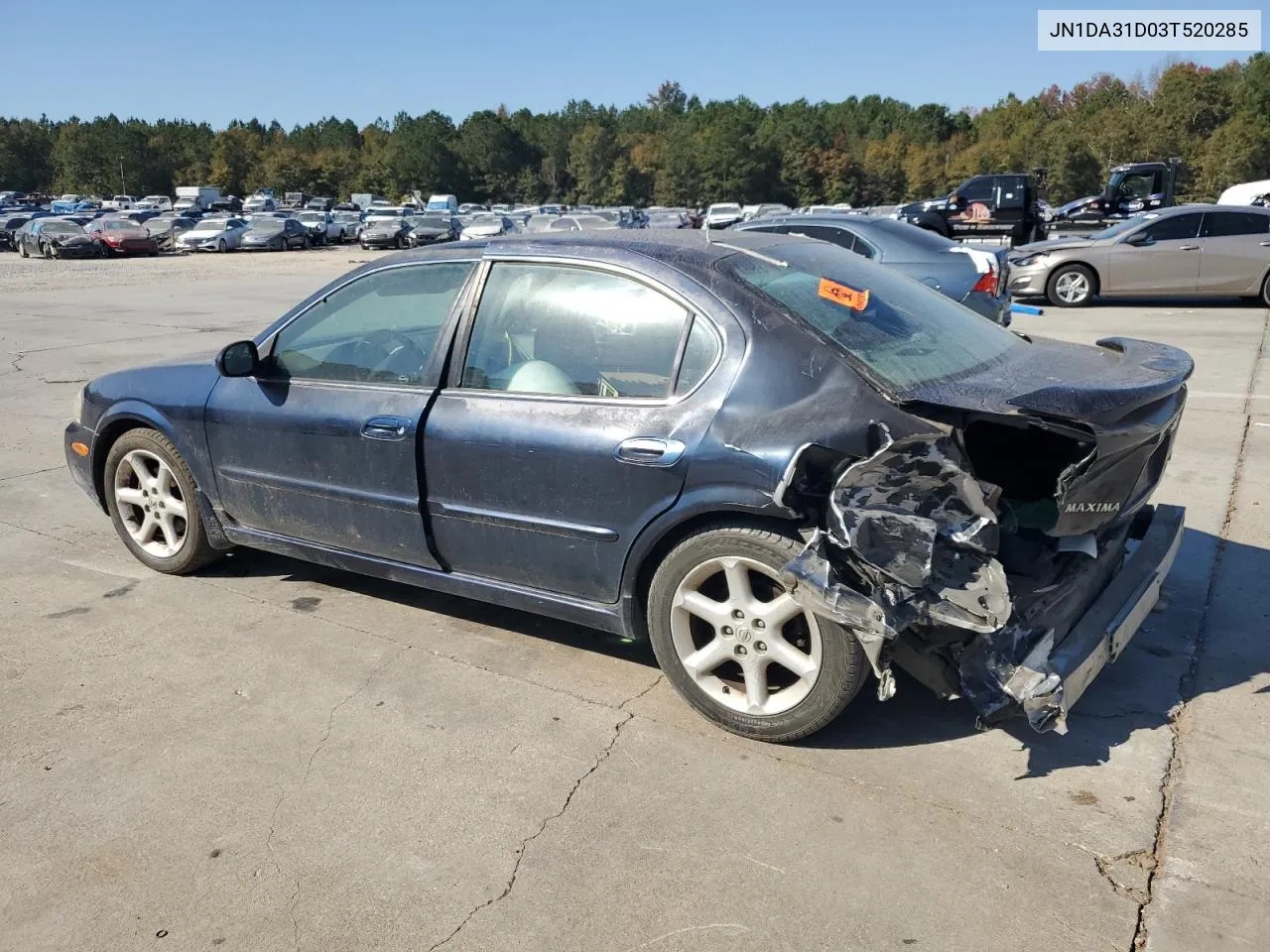 2003 Nissan Maxima Gle VIN: JN1DA31D03T520285 Lot: 77184774