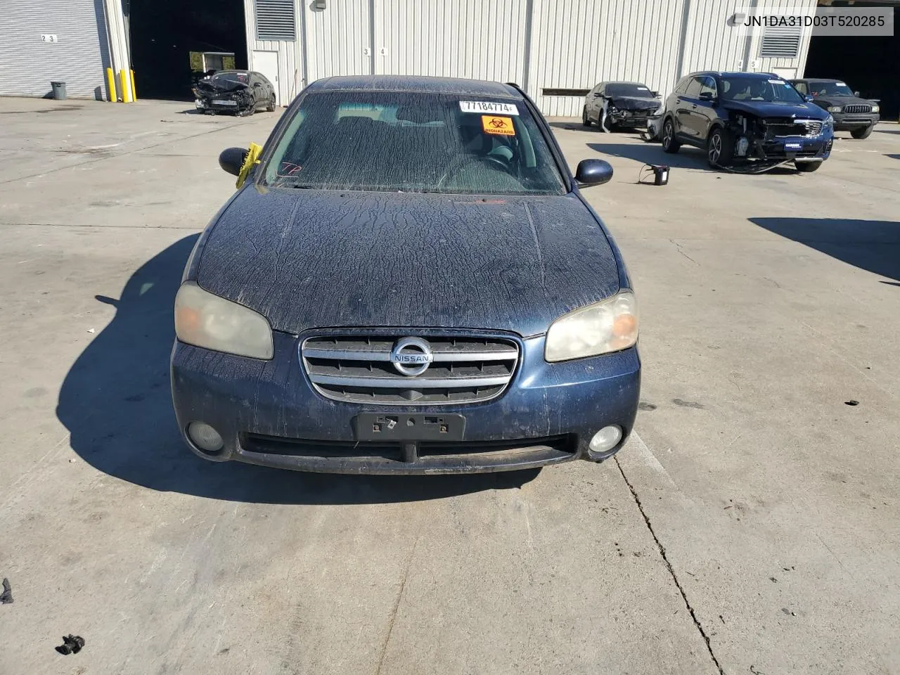 2003 Nissan Maxima Gle VIN: JN1DA31D03T520285 Lot: 77184774