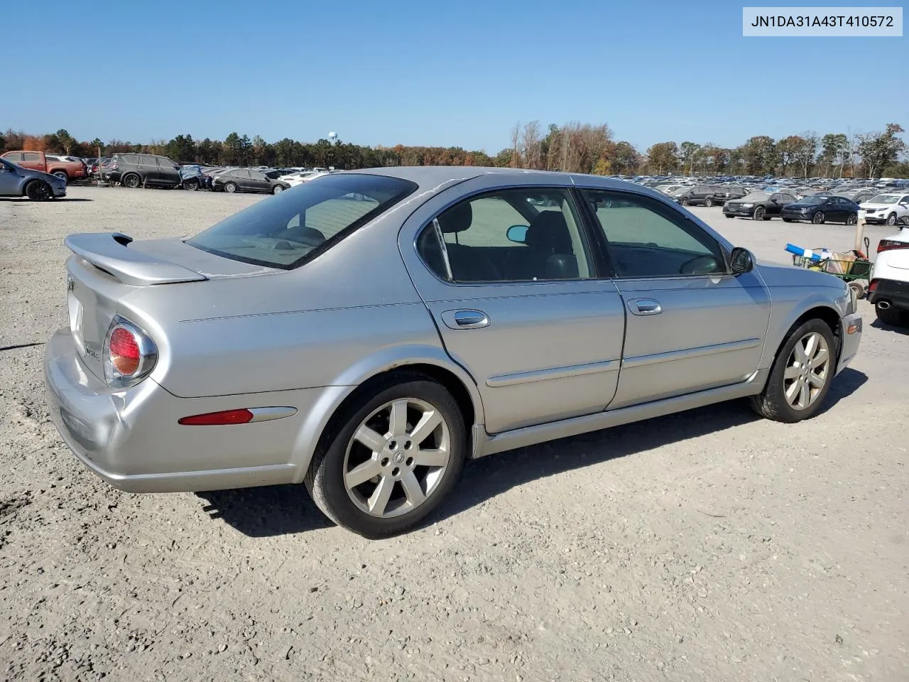 2003 Nissan Maxima Gle VIN: JN1DA31A43T410572 Lot: 78609424