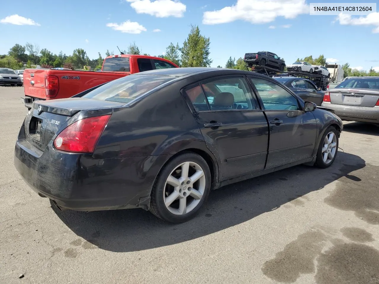 2004 Nissan Maxima Se VIN: 1N4BA41E14C812604 Lot: 58680314