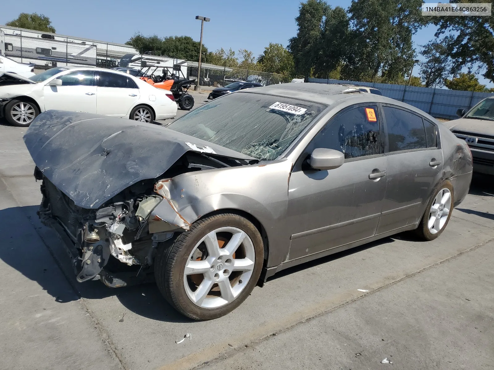 2004 Nissan Maxima Se VIN: 1N4BA41E64C863256 Lot: 61951094