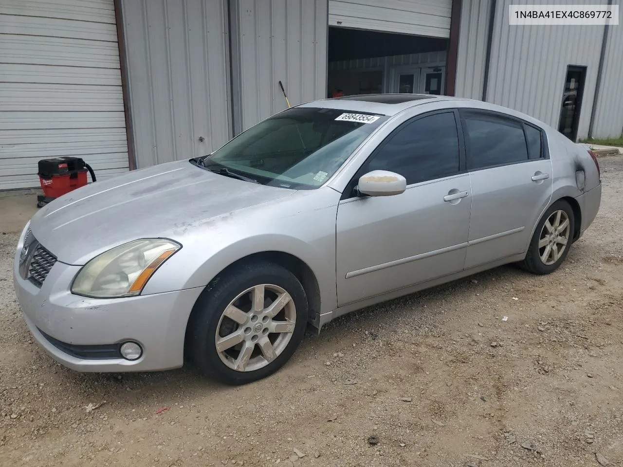 2004 Nissan Maxima Se VIN: 1N4BA41EX4C869772 Lot: 69843554