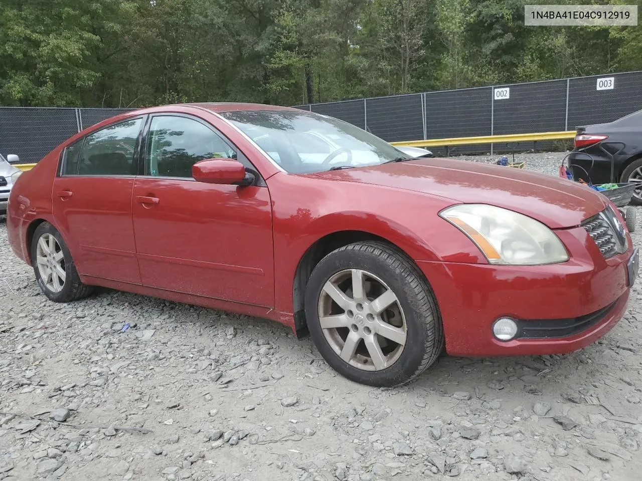 2004 Nissan Maxima Se VIN: 1N4BA41E04C912919 Lot: 71265724