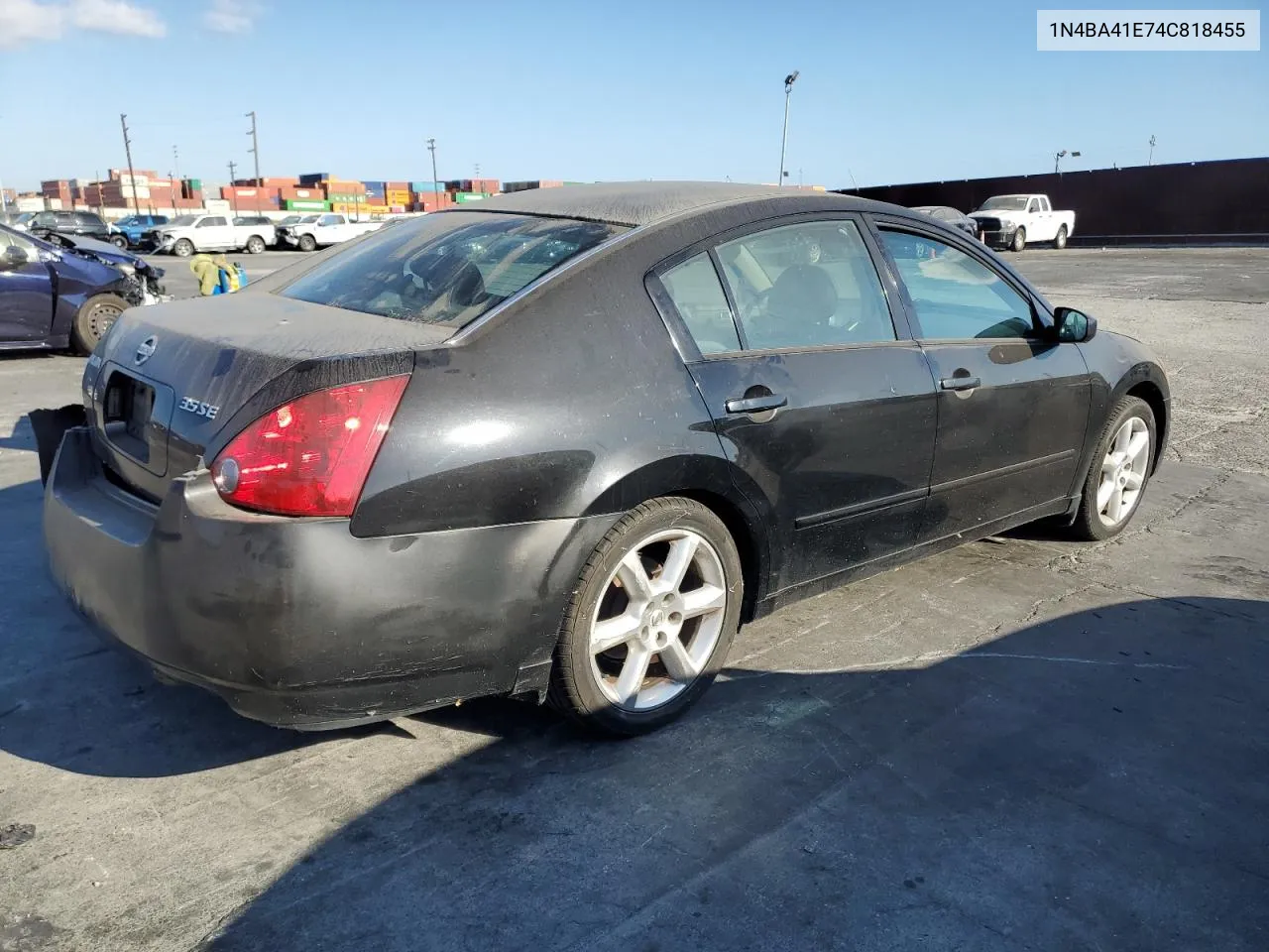 2004 Nissan Maxima Se VIN: 1N4BA41E74C818455 Lot: 71793544