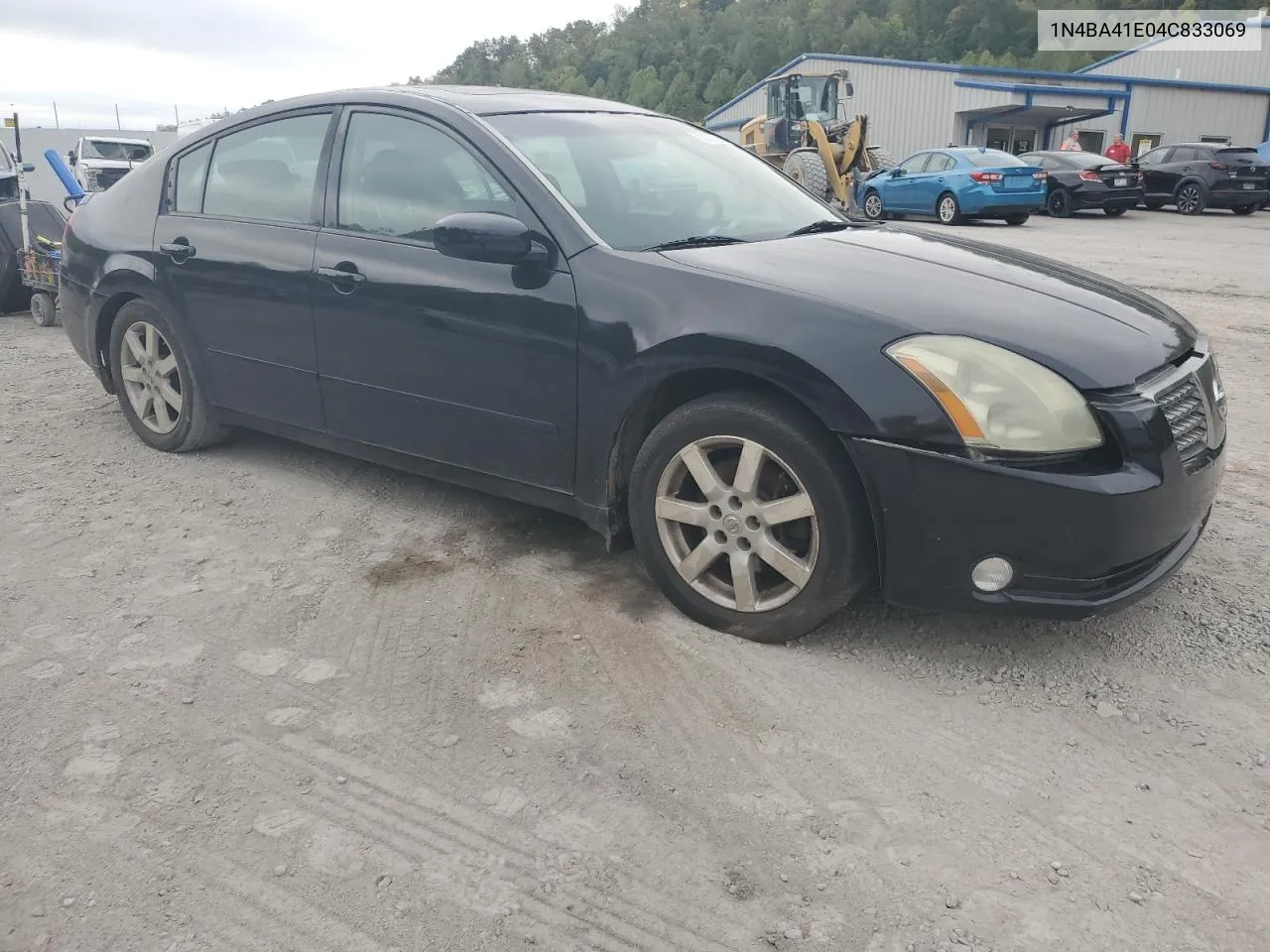 2004 Nissan Maxima Se VIN: 1N4BA41E04C833069 Lot: 72432914