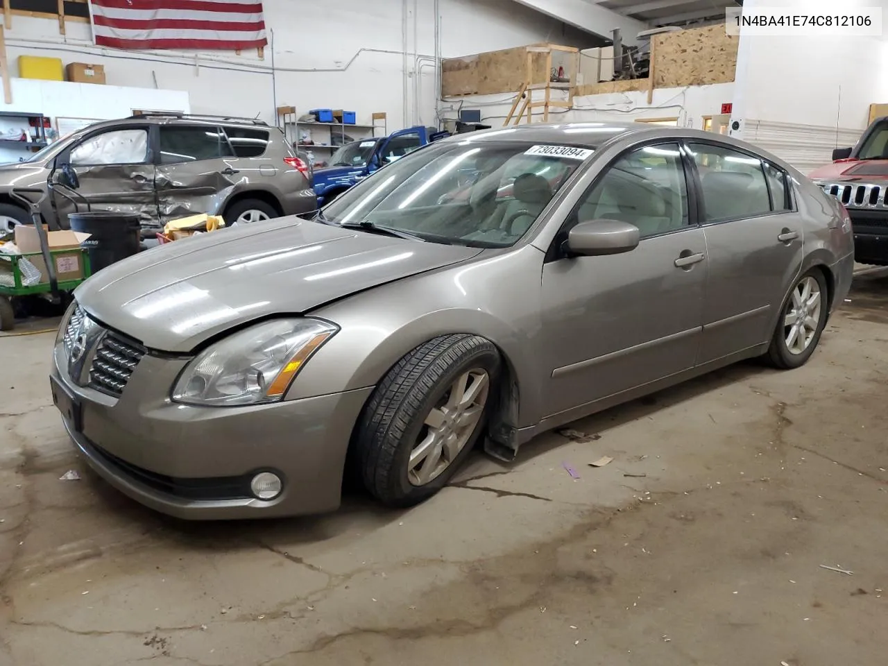 2004 Nissan Maxima Se VIN: 1N4BA41E74C812106 Lot: 73033094