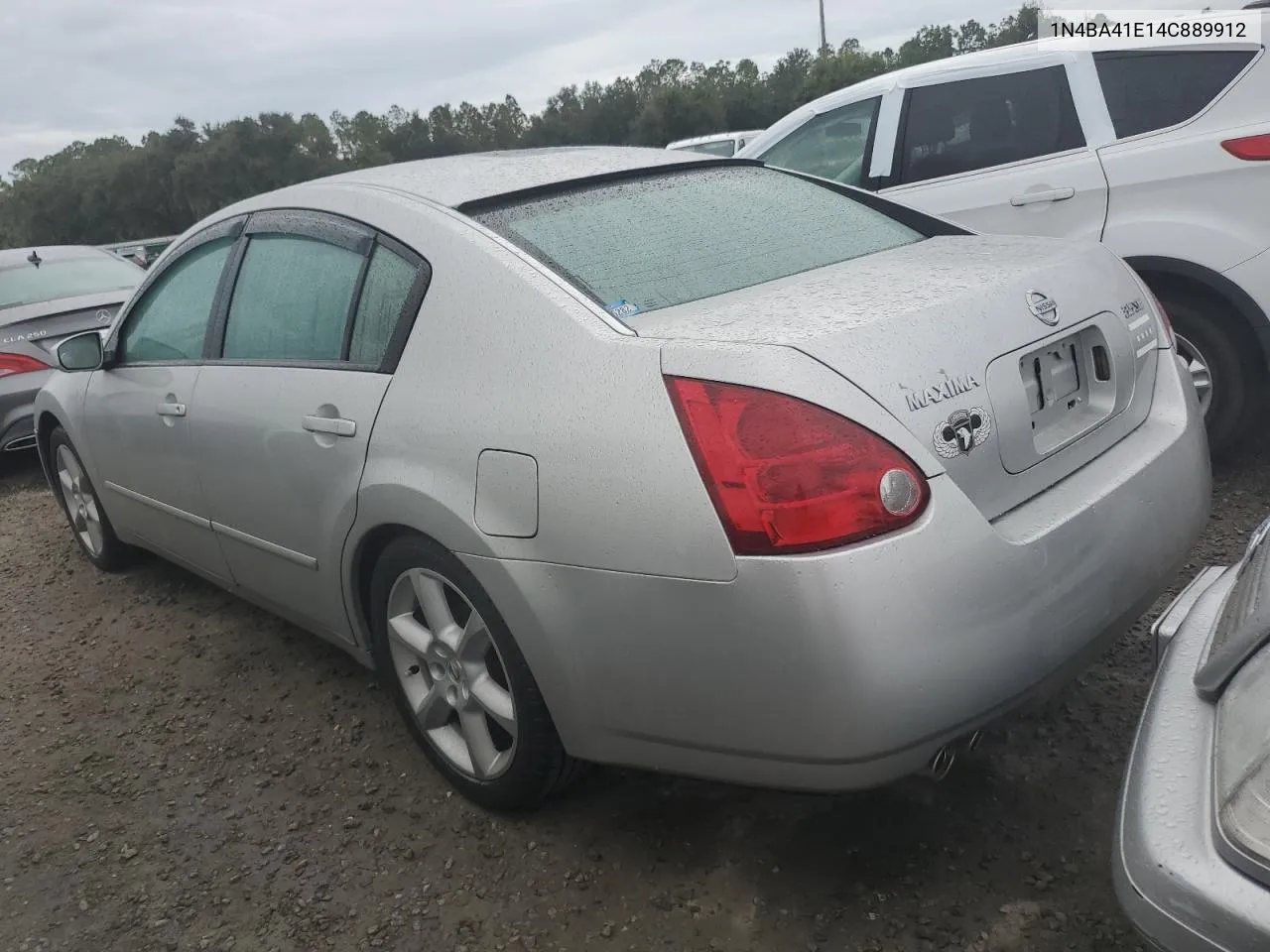 2004 Nissan Maxima Se VIN: 1N4BA41E14C889912 Lot: 74379814