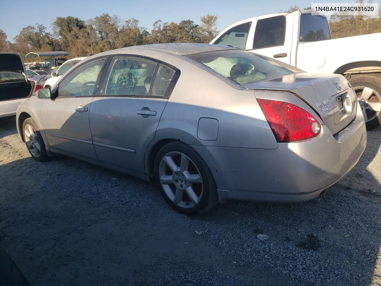 2004 Nissan Maxima Se VIN: 1N4BA41E24C931620 Lot: 76916754