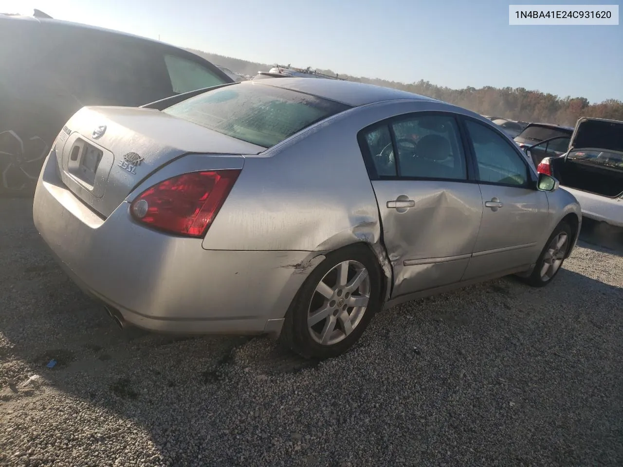 2004 Nissan Maxima Se VIN: 1N4BA41E24C931620 Lot: 76916754