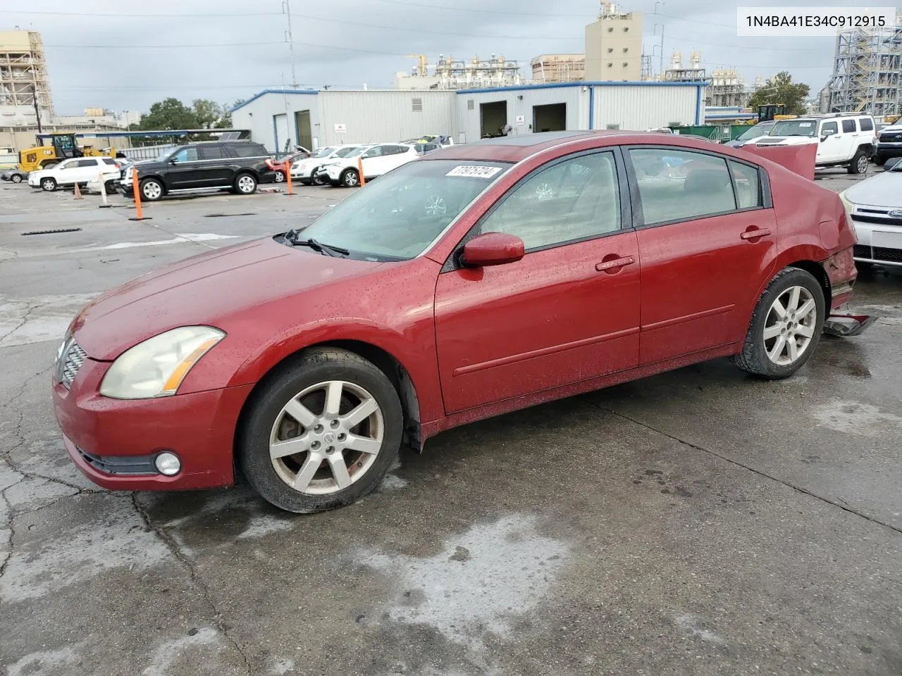 2004 Nissan Maxima Se VIN: 1N4BA41E34C912915 Lot: 77975724