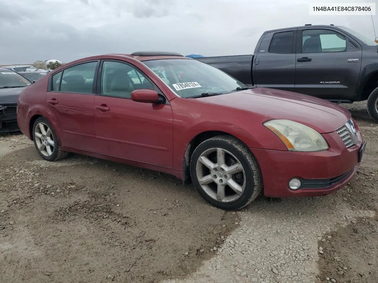 2004 Nissan Maxima Se VIN: 1N4BA41E84C878406 Lot: 78540124