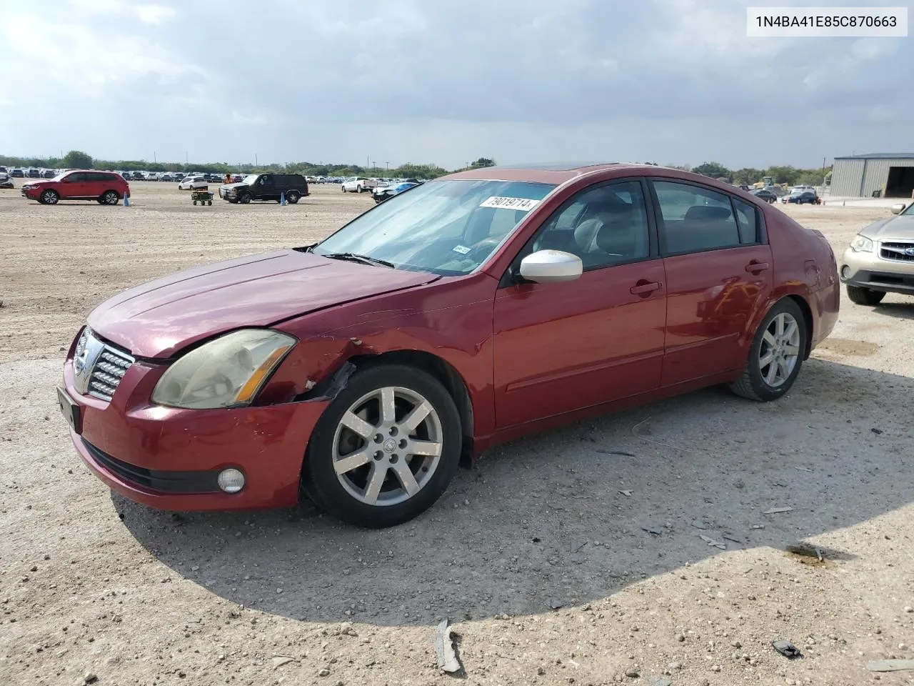 2005 Nissan Maxima Se VIN: 1N4BA41E85C870663 Lot: 79019714