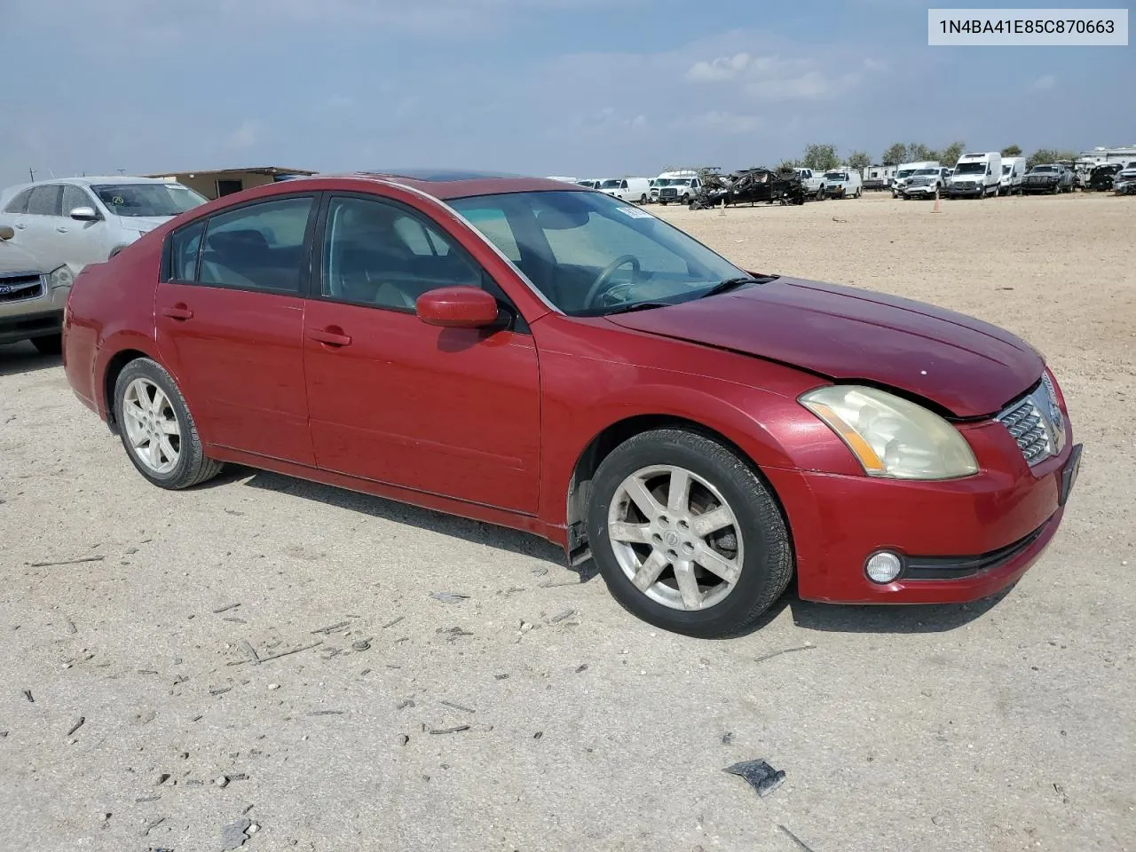 2005 Nissan Maxima Se VIN: 1N4BA41E85C870663 Lot: 79019714