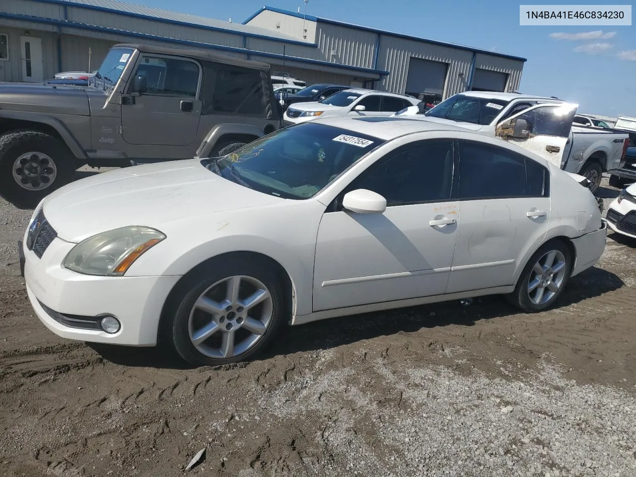 2006 Nissan Maxima Se VIN: 1N4BA41E46C834230 Lot: 54317554