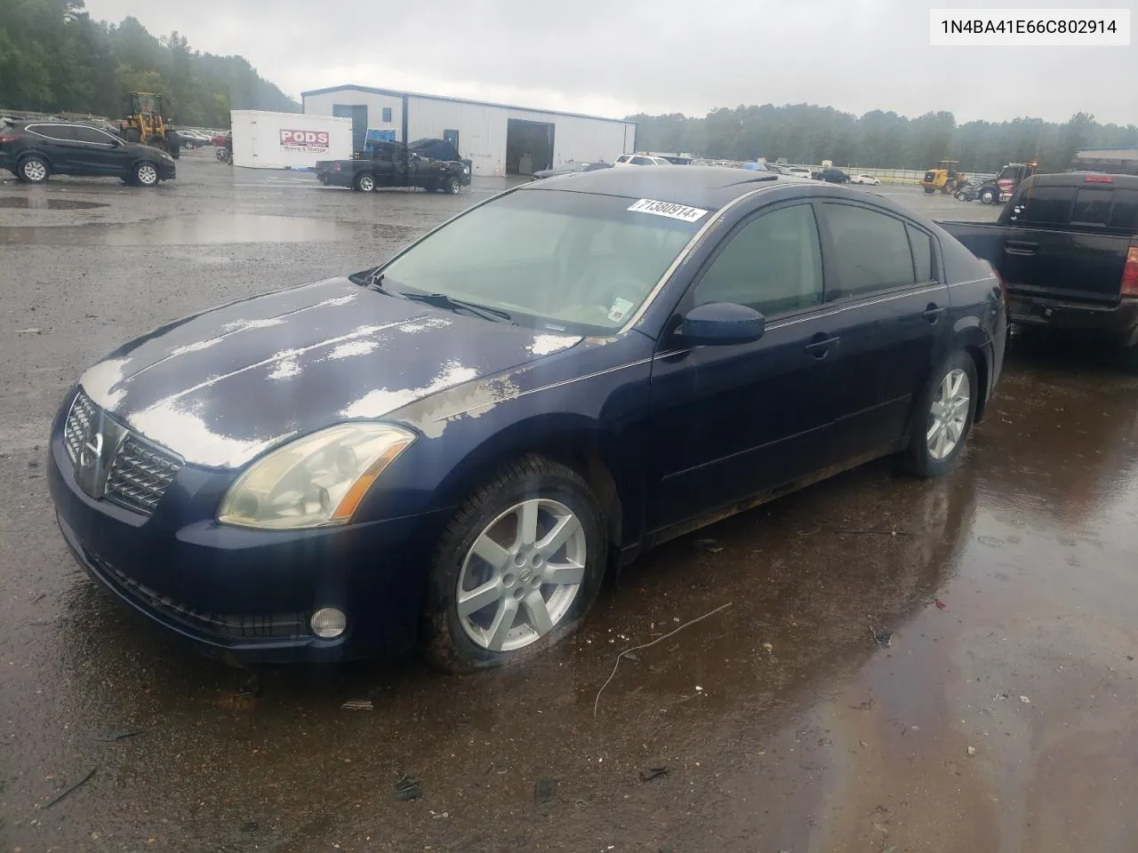 2006 Nissan Maxima Se VIN: 1N4BA41E66C802914 Lot: 71380914