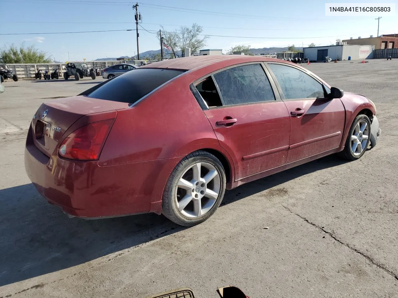 2006 Nissan Maxima Se VIN: 1N4BA41E16C805803 Lot: 71879554