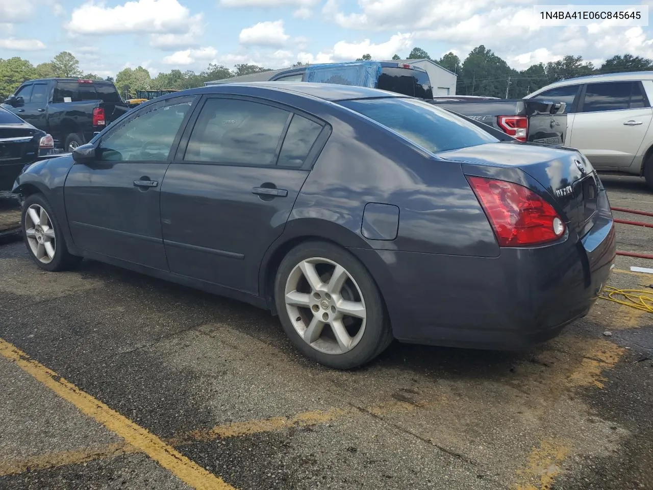 2006 Nissan Maxima Se VIN: 1N4BA41E06C845645 Lot: 71938354