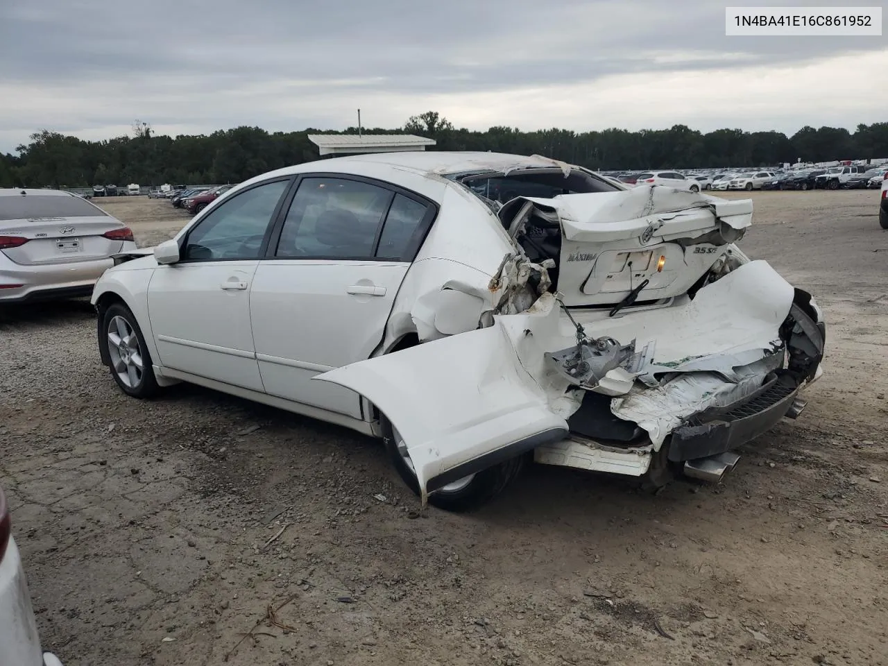 2006 Nissan Maxima Se VIN: 1N4BA41E16C861952 Lot: 73100384