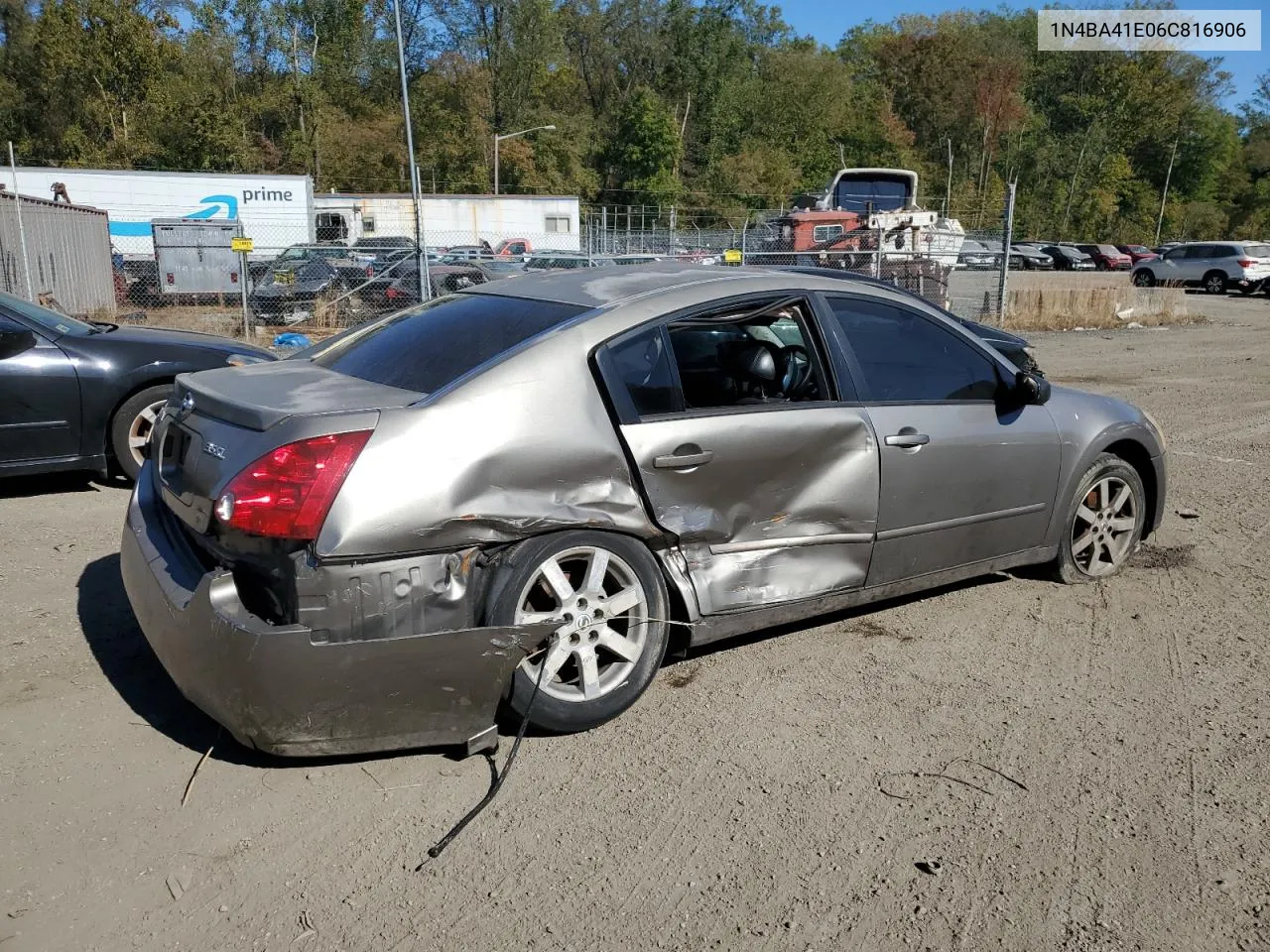 2006 Nissan Maxima Se VIN: 1N4BA41E06C816906 Lot: 74484604