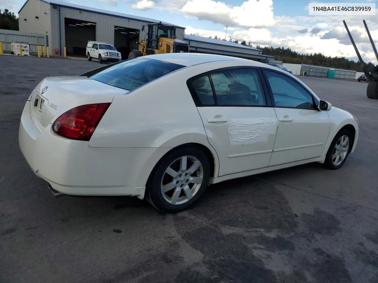 2006 Nissan Maxima Se VIN: 1N4BA41E46C839959 Lot: 75404134