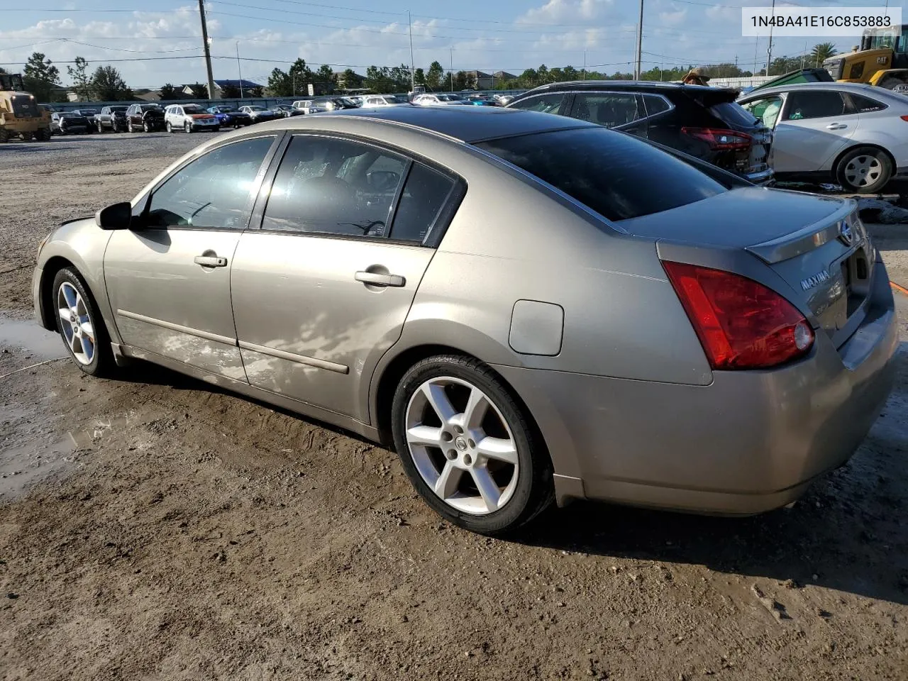 2006 Nissan Maxima Se VIN: 1N4BA41E16C853883 Lot: 77401494