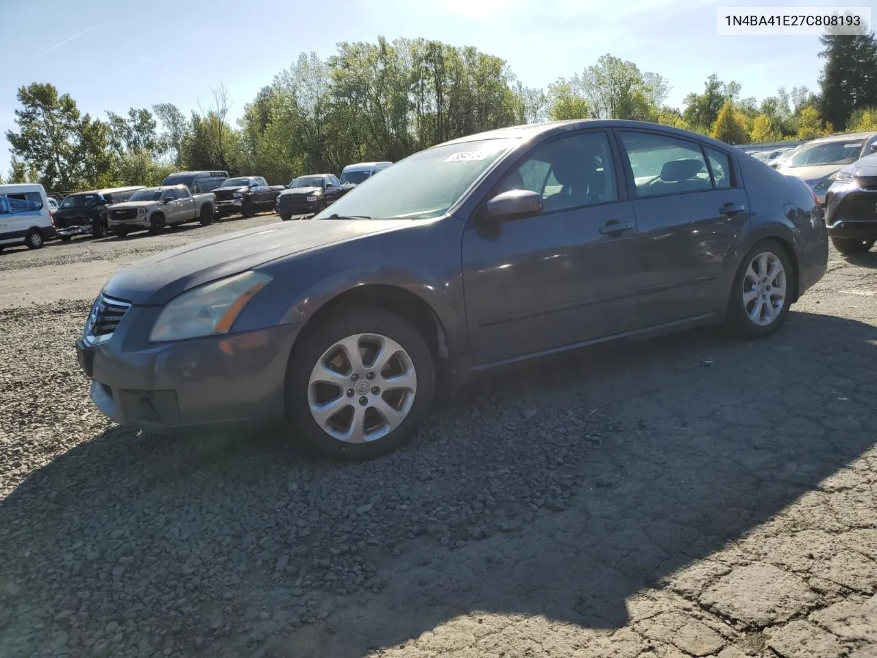 2007 Nissan Maxima Se VIN: 1N4BA41E27C808193 Lot: 73848124