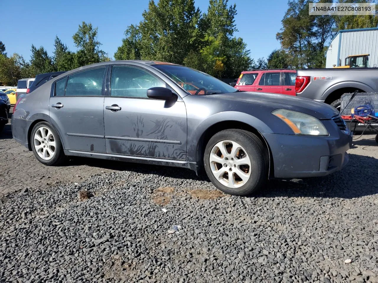 2007 Nissan Maxima Se VIN: 1N4BA41E27C808193 Lot: 73848124