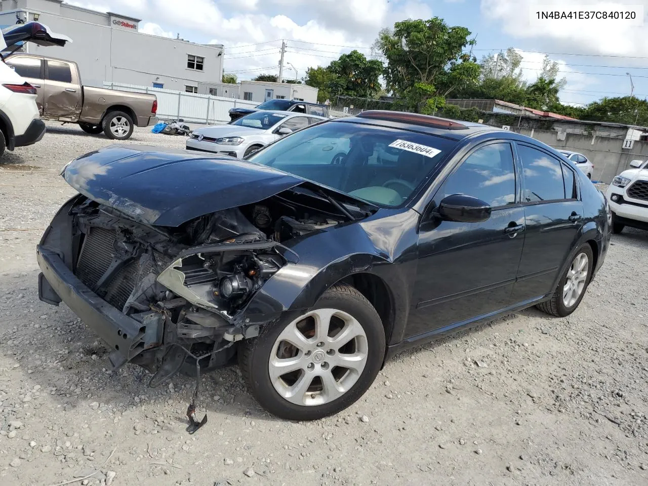 2007 Nissan Maxima Se VIN: 1N4BA41E37C840120 Lot: 78363604