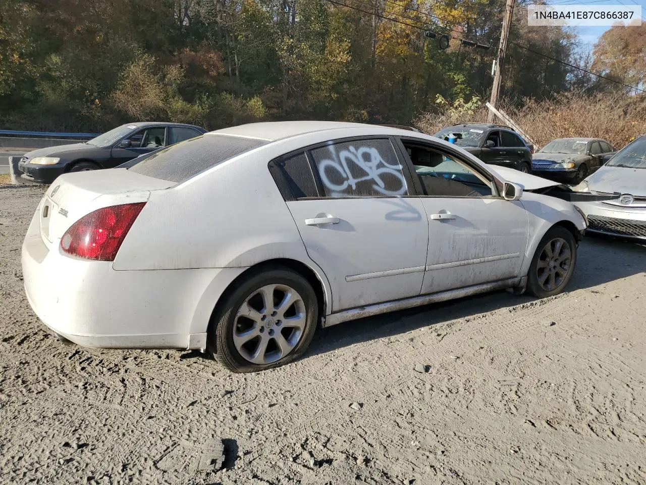 2007 Nissan Maxima Se VIN: 1N4BA41E87C866387 Lot: 78841584