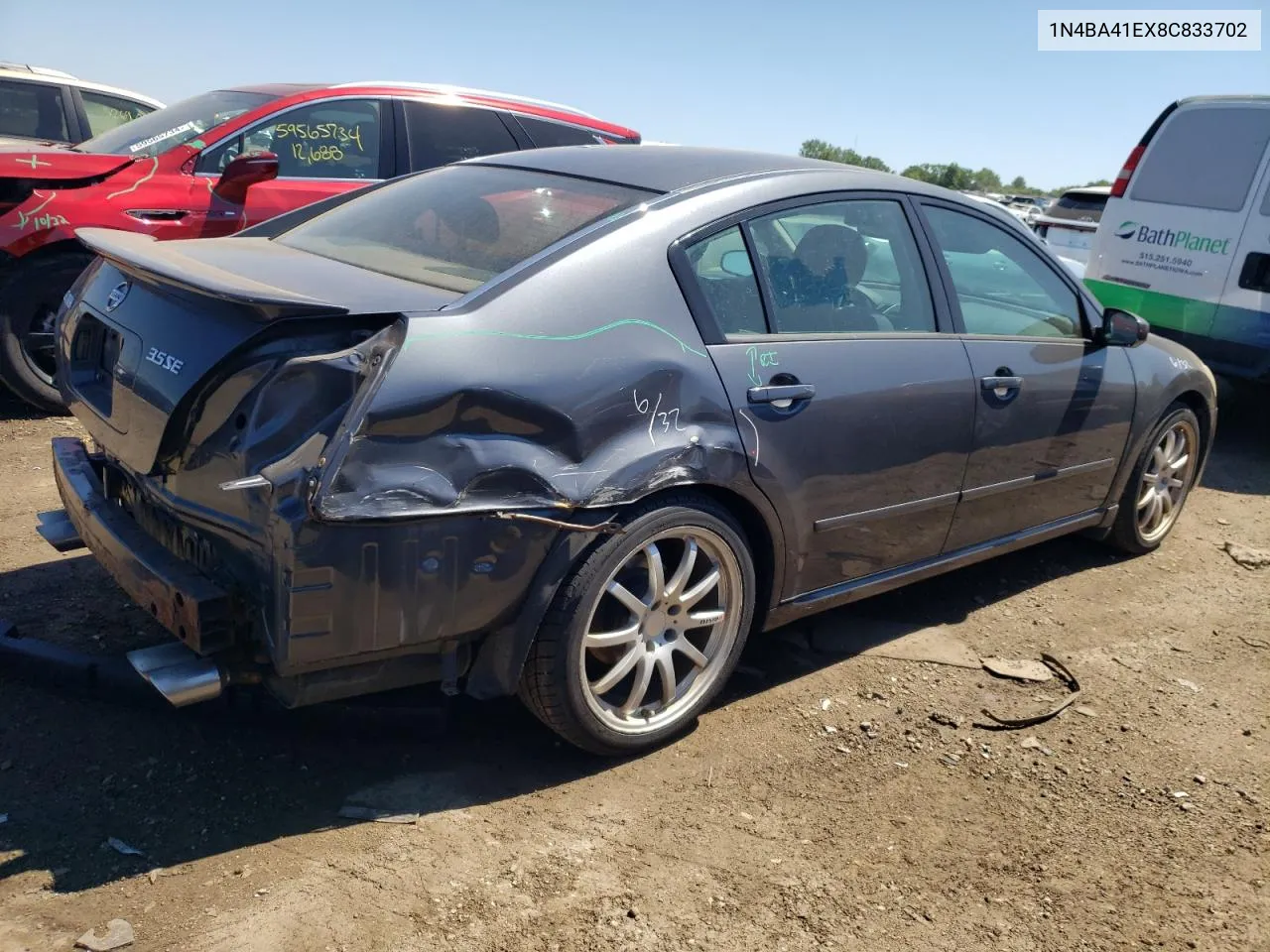 2008 Nissan Maxima Se VIN: 1N4BA41EX8C833702 Lot: 59823064